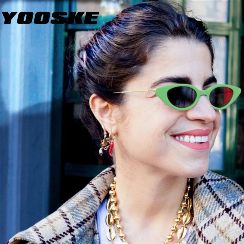 Солнцезащитные очки YOOSKE в Овальной металлической оправе для мужчин и женщин