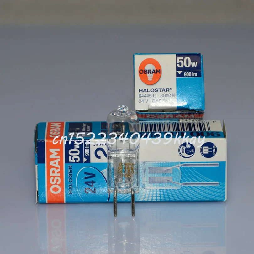 2 шт. Osram64445U 24V50W GY6.35 Osram Вертикальная проволока галогенная лампа бусины оптических приборов