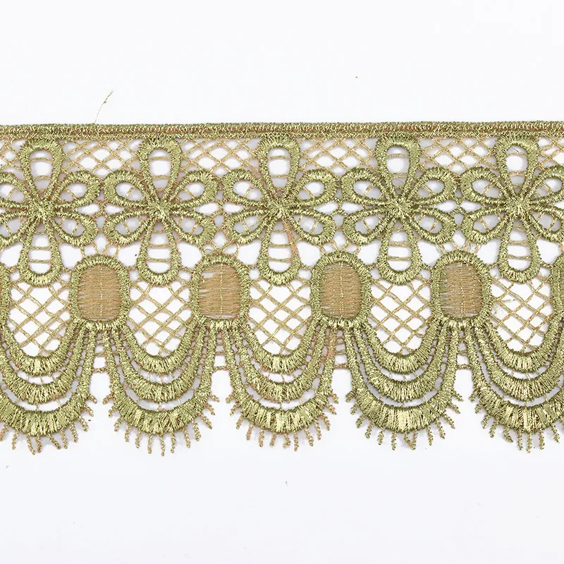 10 ярдов золотая металлическая вышивка мотив кружева шнур Аппликация отделка