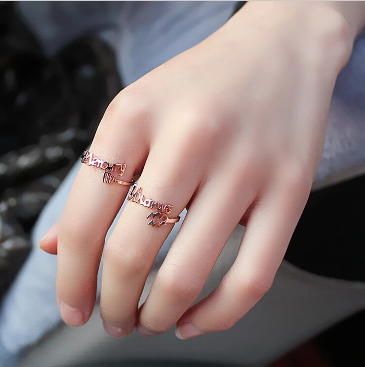 Hot Simple delicate creative trendy fine Titanium steel personality The series 12 constellation Leo women's Rings for women R029 |