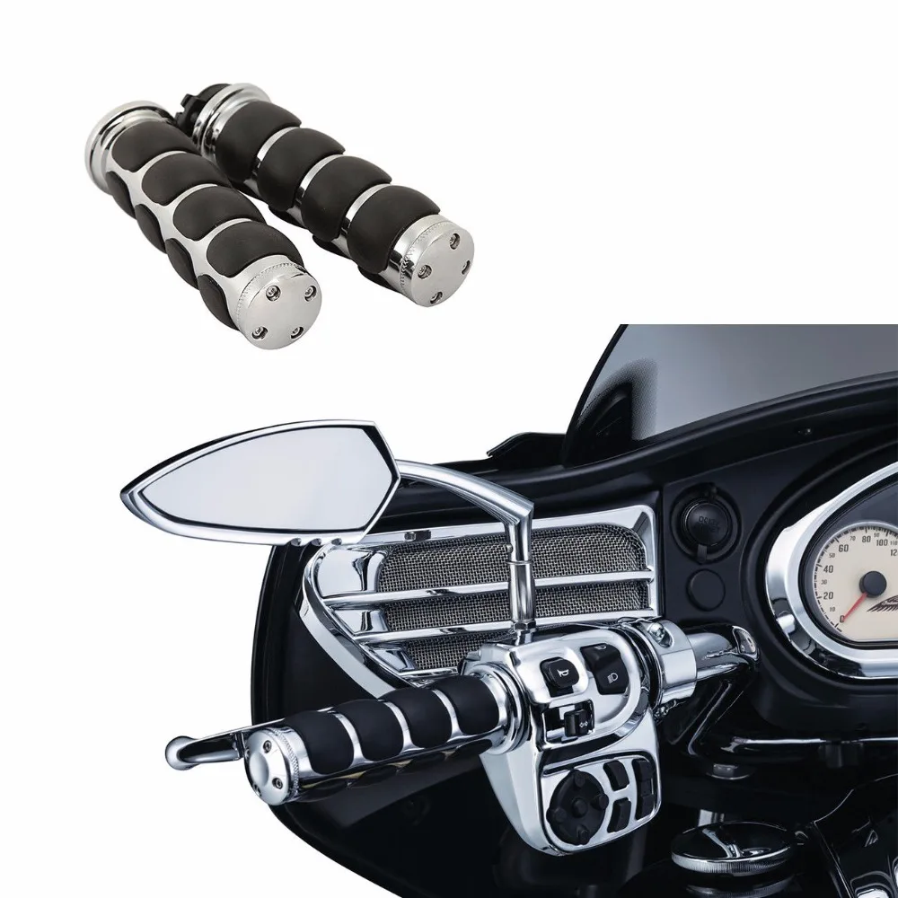 Пара 25 мм/22 мм " /7/8" мотоциклетная резиновая рукоятка руль для Honda Cruiser Chopper на заказ