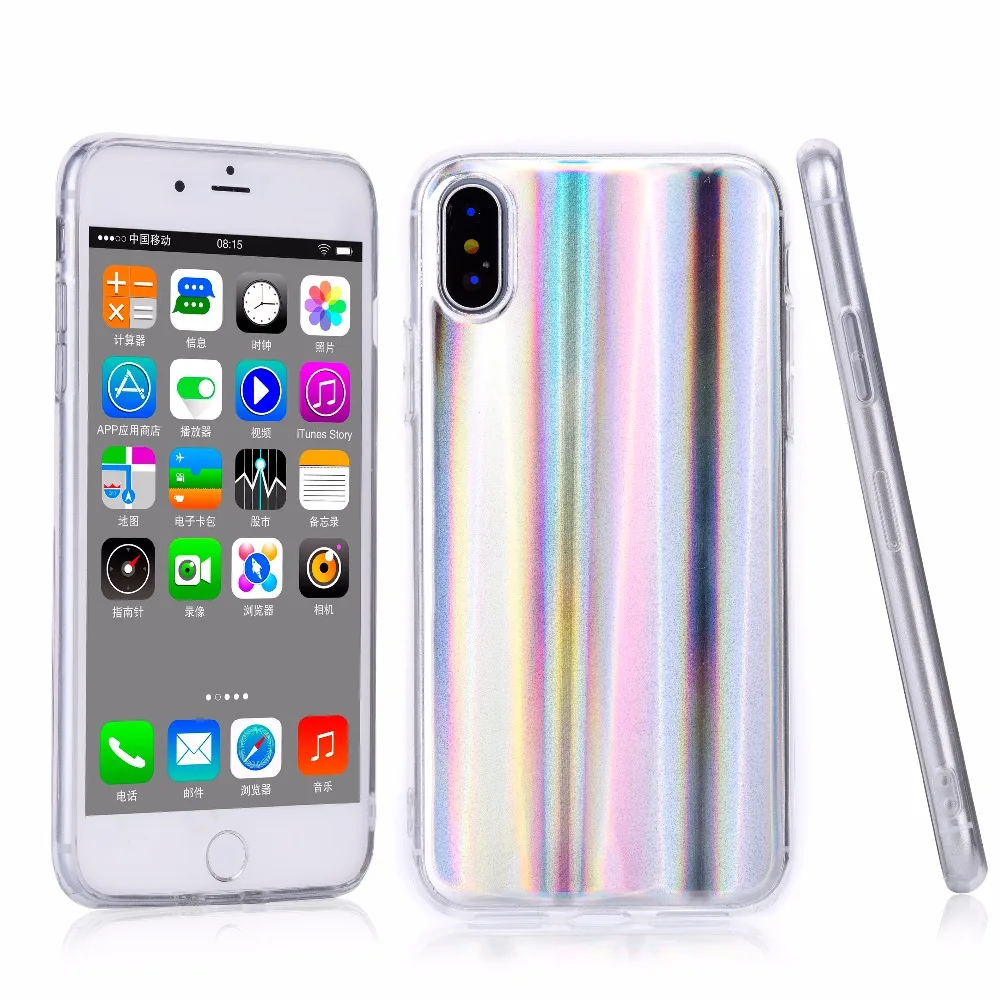 Роскошный лазерный Мягкий силиконовый чехол для телефона iphone 11 pro max, чехол для iphone XS MAX, чехол X XR 6 6S 7 8 Plus
