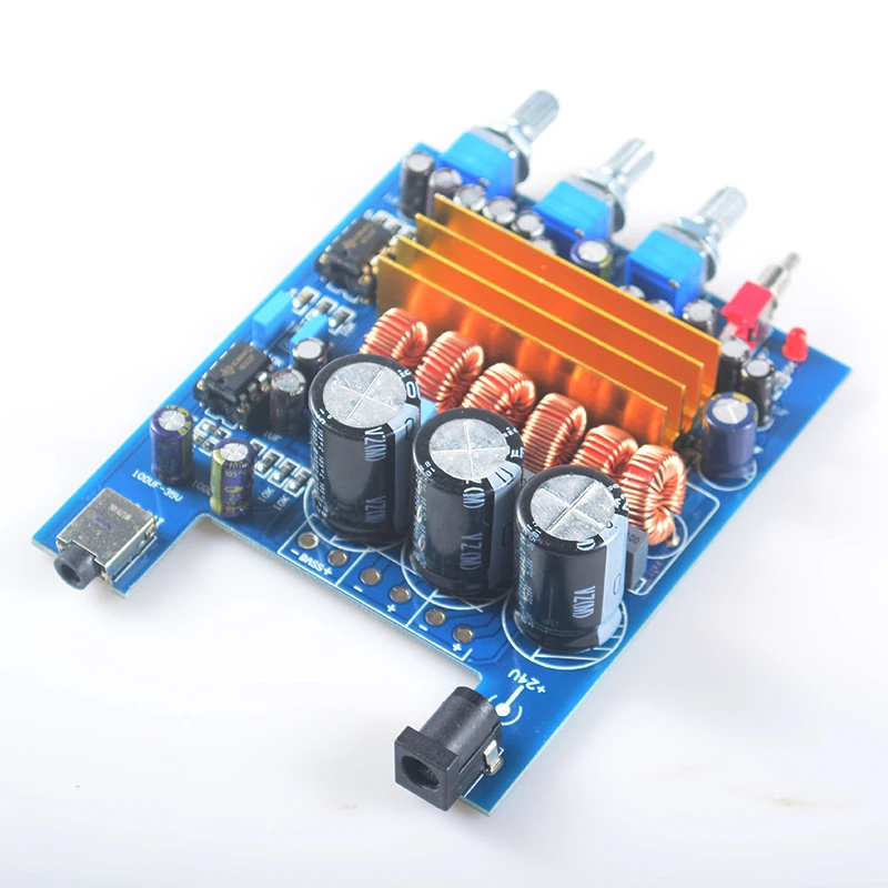 K. GUSS Класс D HIFI 2 1 Высокая мощность цифровой усилитель плата TPA3116 NE5532 * amplificador 2*50 Вт