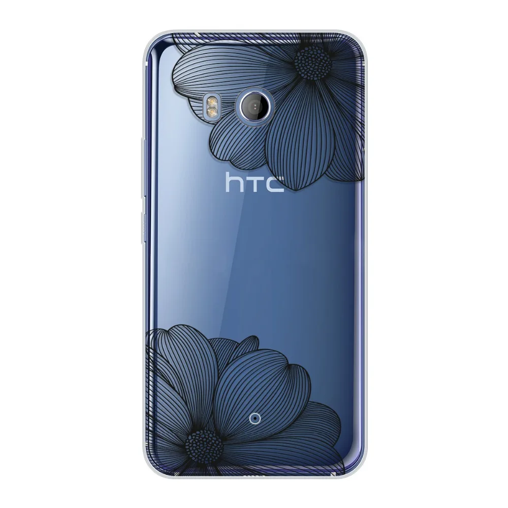 UTOPER чехол для htc U11 U 11 силиконовый прозрачный Cat цветок Coque принципиально |