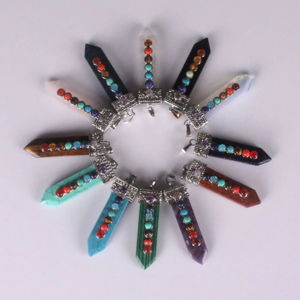 Подвеска из натуральной искусственной кожи подвеска с плоским аматистом