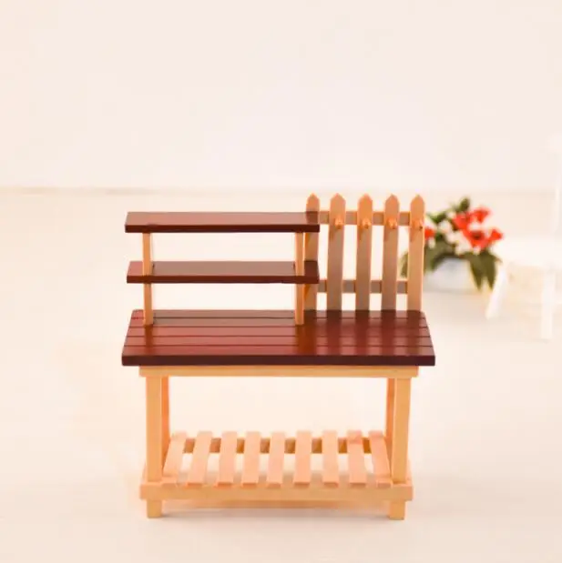 

G08-X005 children baby gift Toy 1:12 Dollhouse mini Furniture Miniature rement wooden Creativity Shelves 1pcs