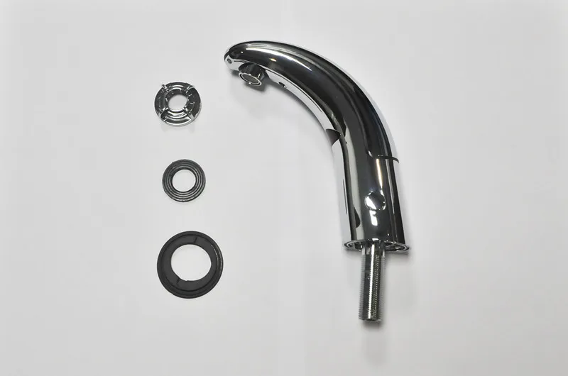 single cold chrome Кран с белым датчиком для ванной комнаты, автоматический одиночный кран для холодной воды, Бесконтактный кран, кран для воды с одним датчиком холодной воды, смеситель горячей и холодной воды - Цвет: single cold chrome