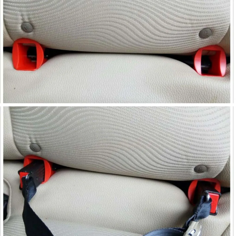 Новинка 2 x утолщающий ремень разъем ISOFIX направляющая защелки для детского