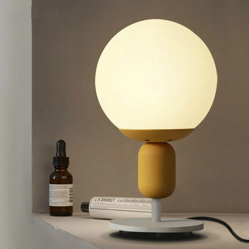 Personality simple desk lamps creative Nordic children's room headlights bedroom study Maccaron round table lamp LU813955 | Освещение