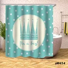 Геометрические занавески для душа, занавеска для ванны с кленовыми листьями, водонепроницаемая большая широкая накидка для ванны, домашняя занавеска для ванны