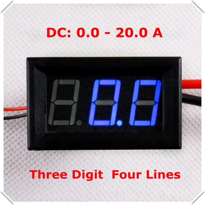 Цифровой амперметр RD 3 цвета в каждой партии 0 56 дюйма Светодиодная панель для