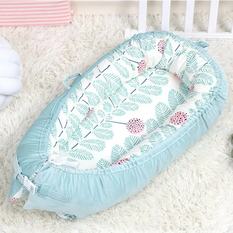 1 Переносная люлька Bionic Cot дорожная кровать для детей Детское гнездо кровать детская хлопковая Колыбель для новорожденных Детская кроватка складная кровать бампер - Цвет: 1