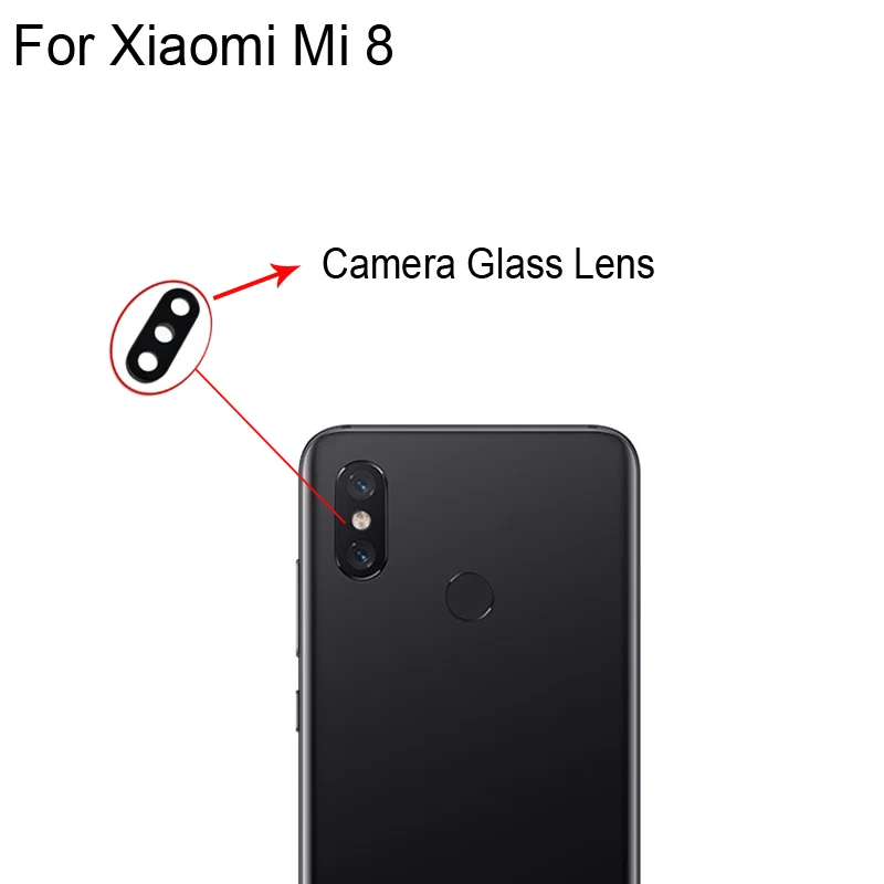 Оригинальный новый стеклянный объектив для задней камеры Xiaomi Mi 8 запасные части
