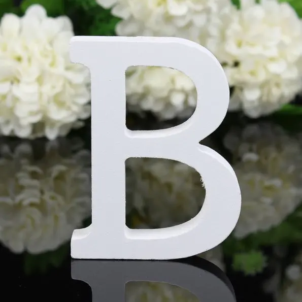 

1PC 8cm High Wood Wooden Letters A to Z Alphabet Birthday Gift Bridal Wedding Party Home Decorations Freestaning Letter ML 011
