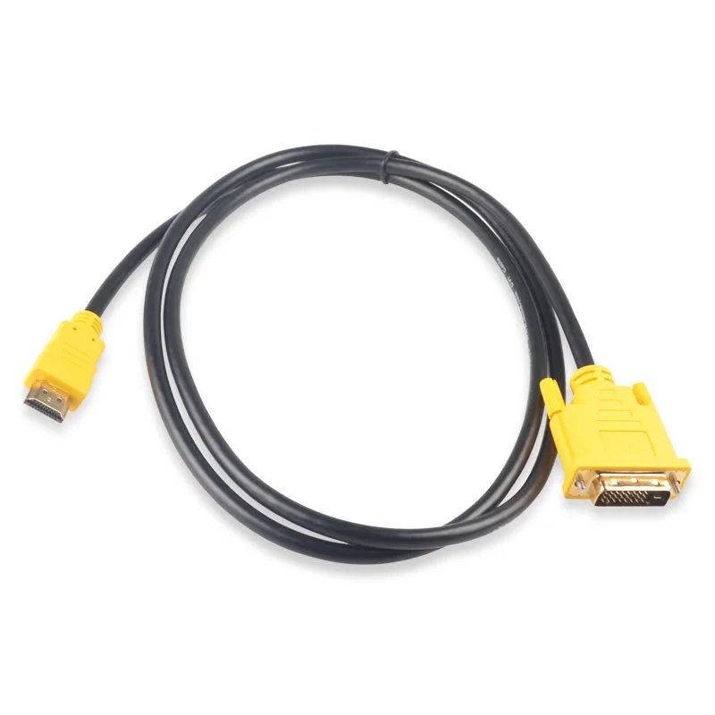 EKL высокое качество 1 5 м 3 HDMI к DVI DVI-D 24 + pin адаптер позолоченный кабель Папа-папа для