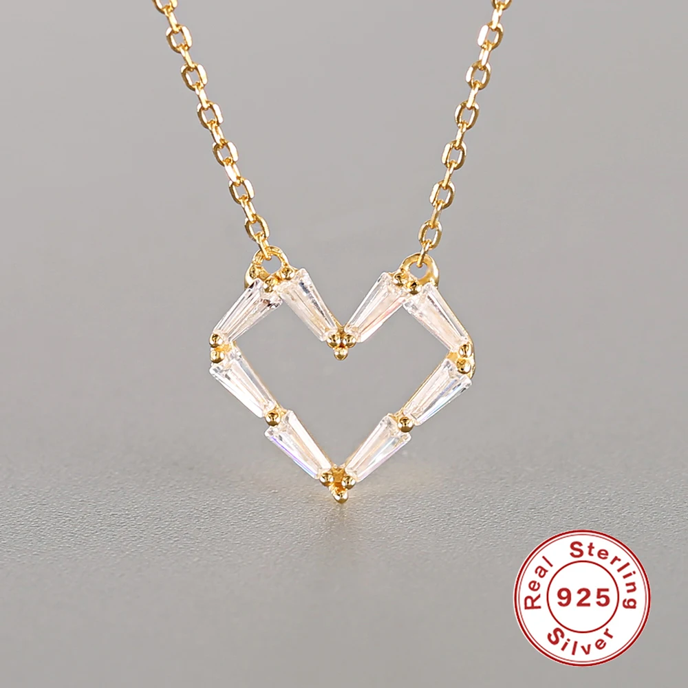 Золотой цвет сердце любовь кулон ожерелье для женщин ювелирные изделия подарки
