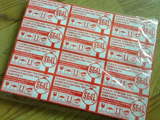 1000 шт. хрупкие наклейки этикетки для ухода за ручку этикеток упаковка