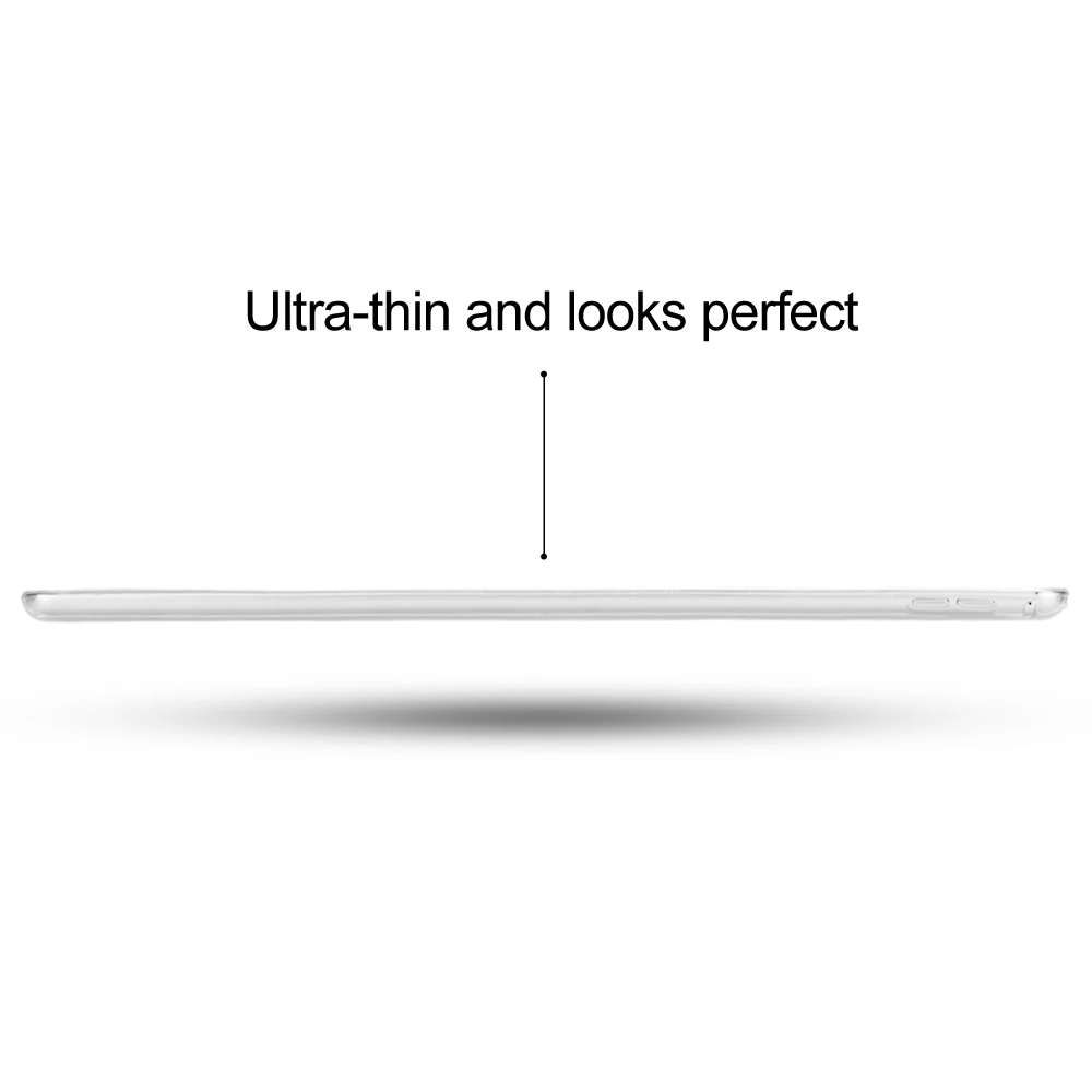 Чехол для iPad Pro 12 9 дюйма 2017 Redlai ультра-тонкий кристально чистый мягкий ТПУ Задний