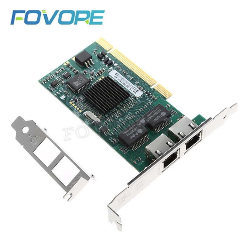 PCI двойной порт RJ45 Gigabit для Ethernet Lan сетевой карты 10/100/1000 Мбит/с Intel|Сетевые карты| |