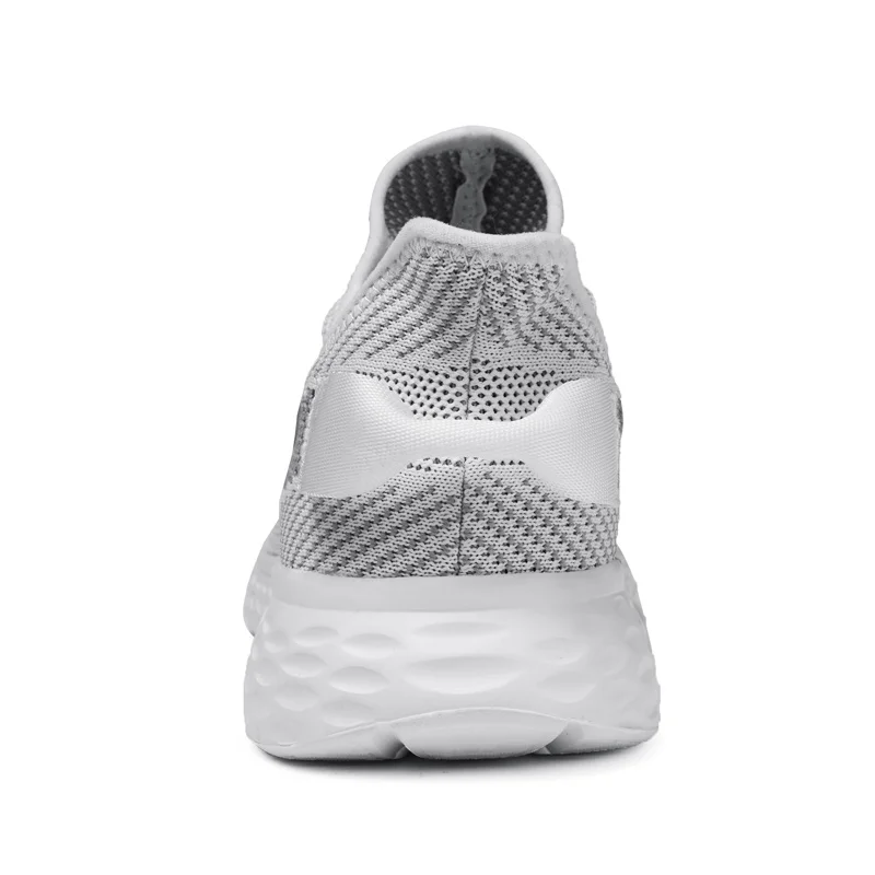 Men Sneakers Ultralight Flyknit Breathable Mesh Men's Shoes Casual Lace-up Tenis Masculino Adult Footwear Plus Size 38-48 | Обувь