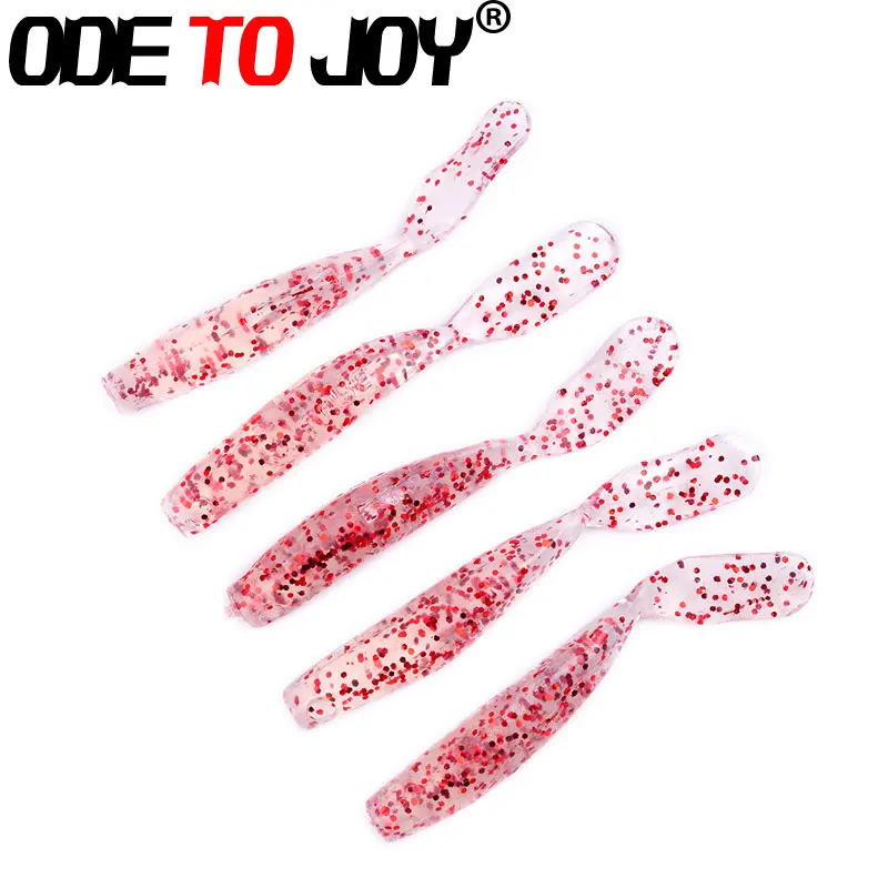 ODETOJOY60pcs/мягкий lureTTail мягкой червь 1 68 г 7 см весло хвост воблер Рыбалка мягкие