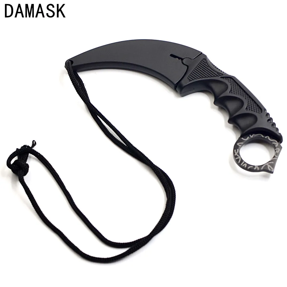 Damask очень острое лезвие Походный нож боевой тактический инструмент для