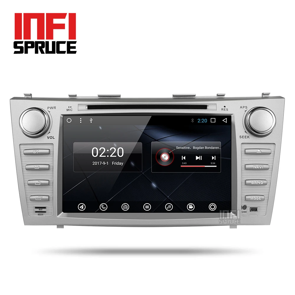 Автомобильный dvd для Toyota camry 2007 2008 2009 2010 2011 2 ГБ + 32 android 7 1 GPS Радио Навигация стерео