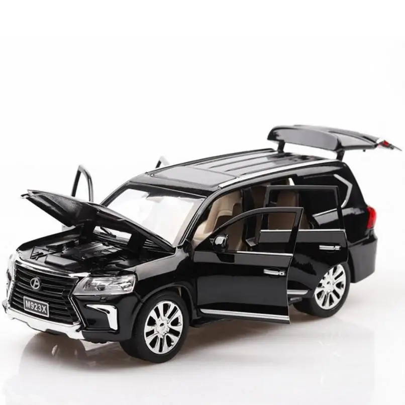 1:24 модель игрушечного автомобиля из сплава LAND CRUISER 6 открывающиеся двери высокая