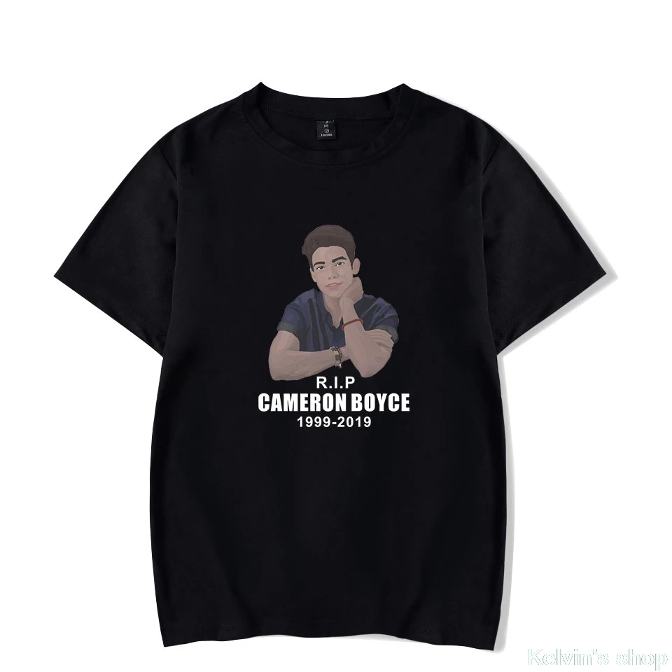 Cameron boyce футболки больших размеров с героями мультфильмов Мужская одежда для