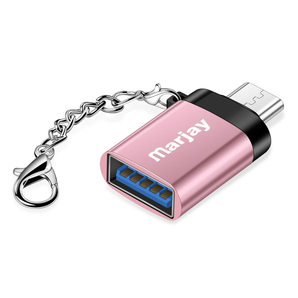 Rose gold Marjay OTG Micro USB кабель адаптер для Xiaomi Redmi 6a samsung A7 Note3 Micro USB адаптер для huawei P10 USB 3,0 OTG адаптер - Цвет: Rose gold