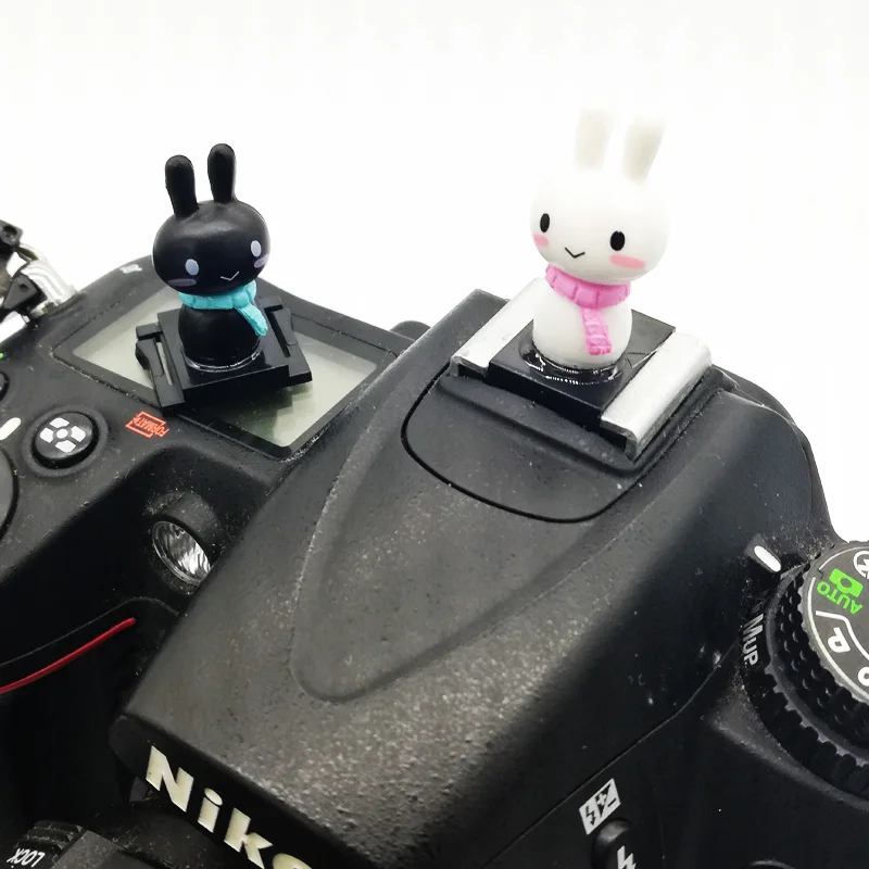 3D мультяшный фонарик для камеры Горячий башмак Крышка Canon Nikon Fujifilm Samsung Panasonic Leica