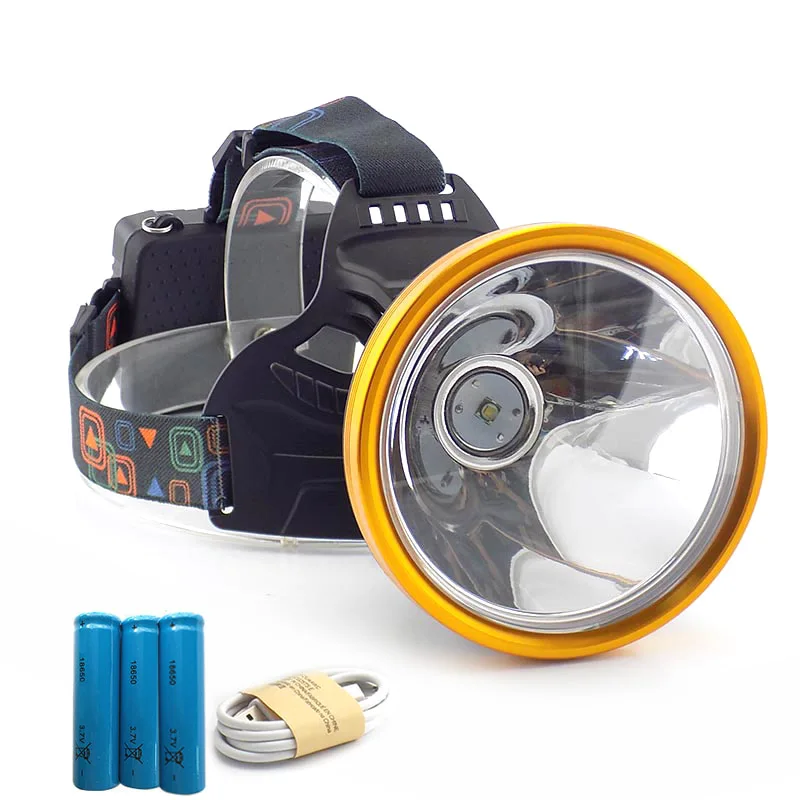 

High power led headlamp flashlight USB port rechargeable Miner's lamp hoofdlamp T6 head light Torches frontal fishing camping