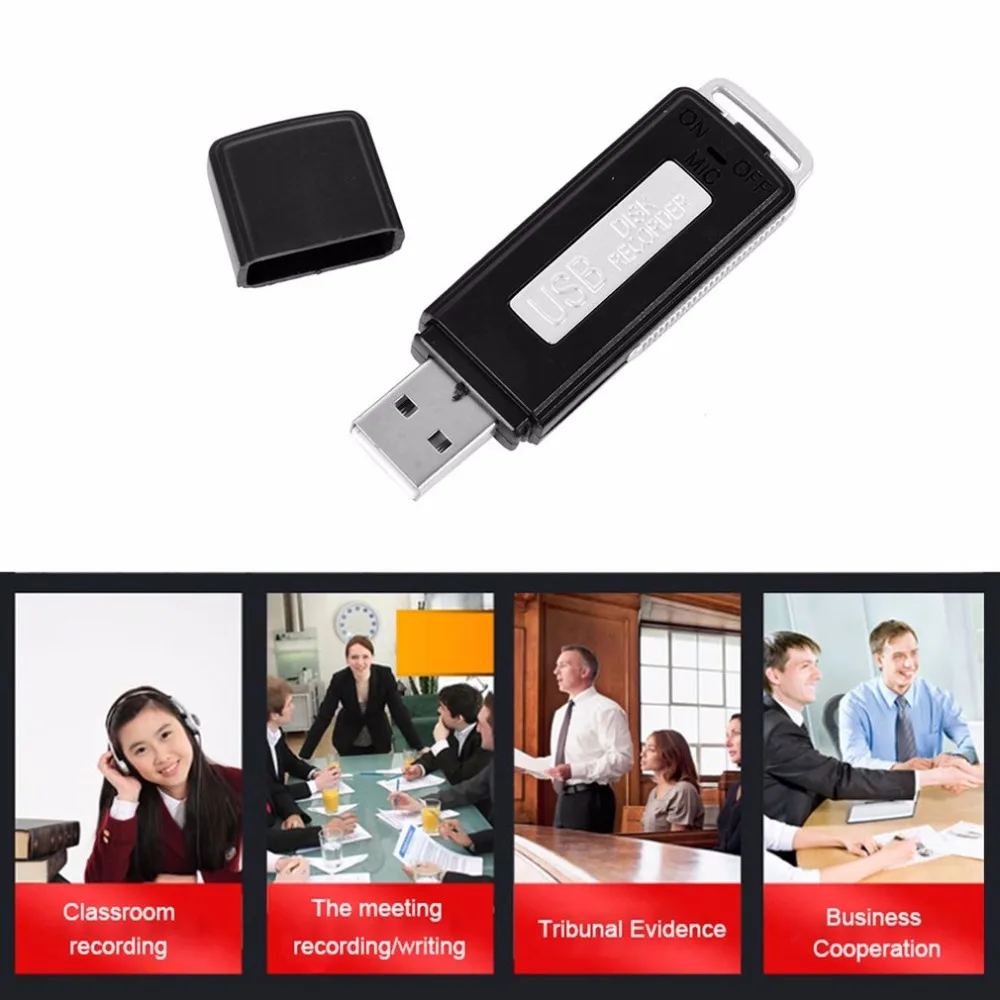 2 в 1 Профессиональный диктофон 8 г 16 мини USB ручка флеш-накопитель диск Цифровой