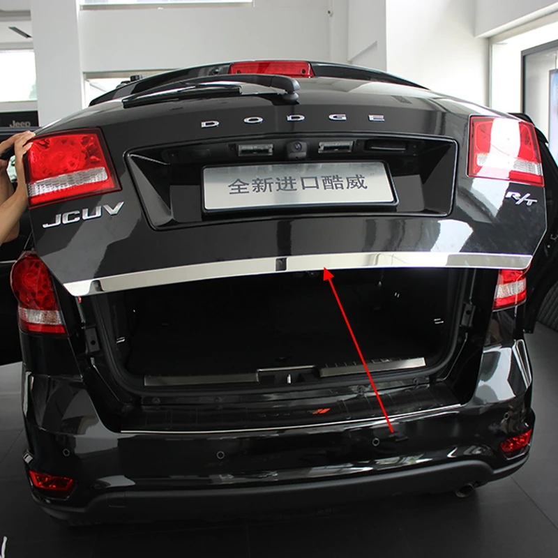 Автомобильный Стайлинг для Dodge Journey JCUV Fiat Freemont 2009- ABS хром задний багажник хвост ворота Декоративная полоса накладка протектор