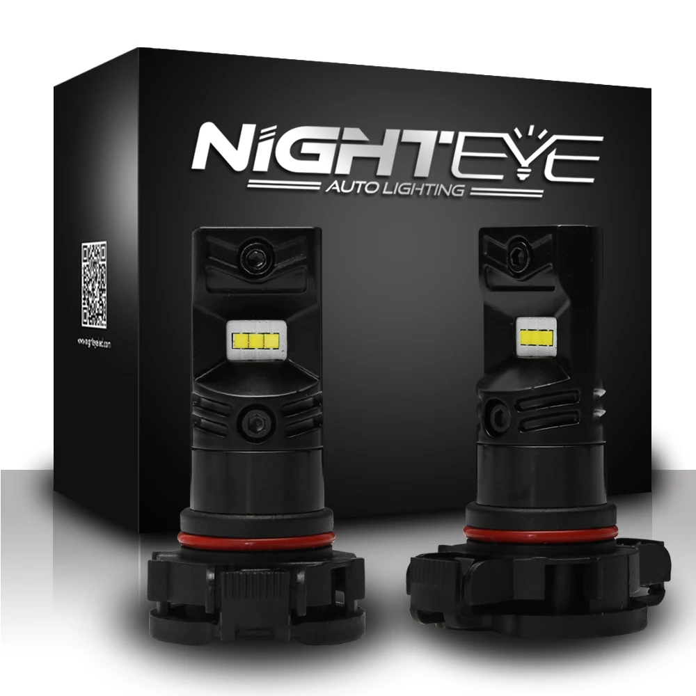 Nighteye H10 H11 H16 880 881 9005 9006 H1 H3 H4 H9 PSX24 светодиодные противотуманные Лампочки 1600LM 80 w/set