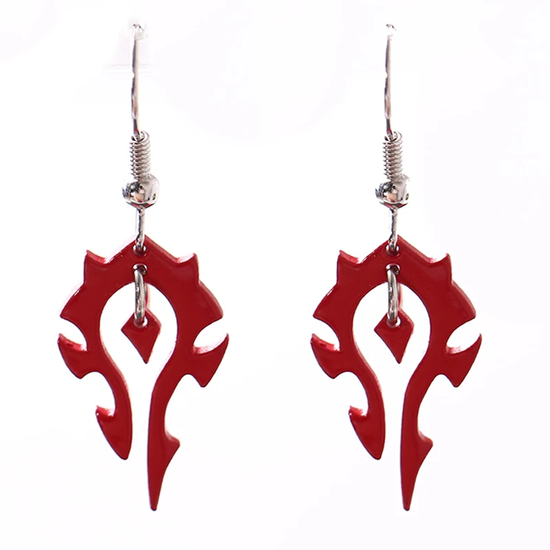 

New World of Warcraft Horde Drop Earrings the Horde Symble Game/Movie Jewelry Earrings Drop Shipping