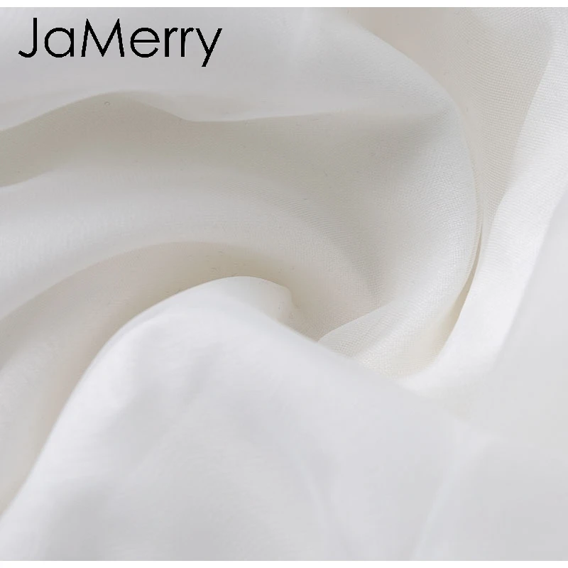 JaMerrySexy, прозрачные сетчатые рукава, гофрированные, женские блузки, топы, вечерние, шикарные, белые топы, с открытыми плечами, с вырезом лодочкой, женская блузка, рубашка