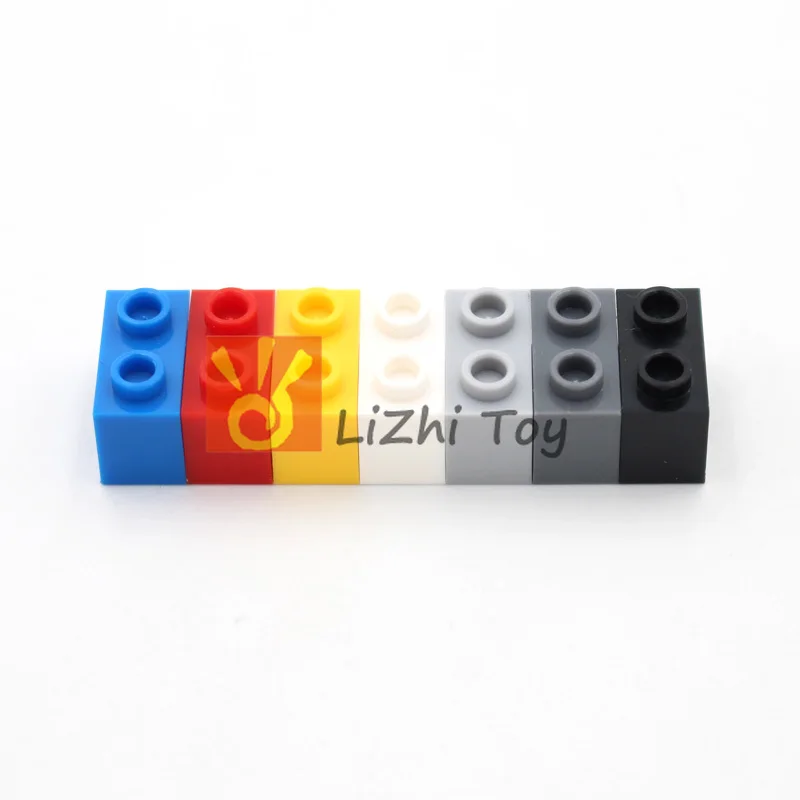 Lizhi технология 3700 кирпич 1x2 с отверстием толстые Кирпичи Модель строительных