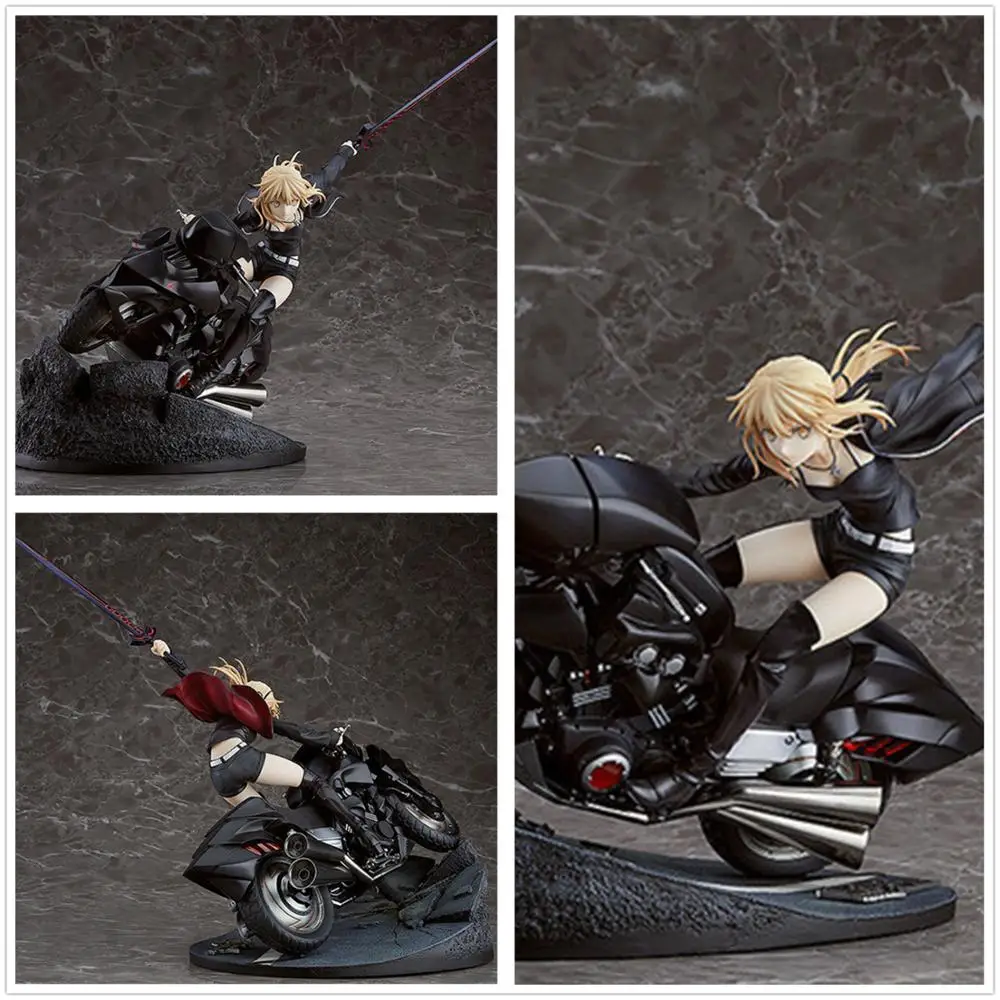 Аниме Судьба большой заказ Saber Alter A Pendragon с мотоциклом масштаб 1/8 окрашенная ПВХ