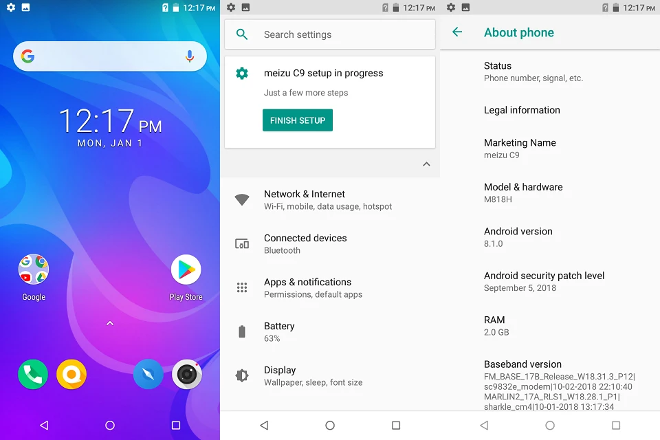 Глобальная версия,, Meizu C9 M9C, четырехъядерный процессор, 2 ГБ, 16 ГБ, 5,45 дюйма, полный экран, 3000 МП камера, мАч, мобильный телефон