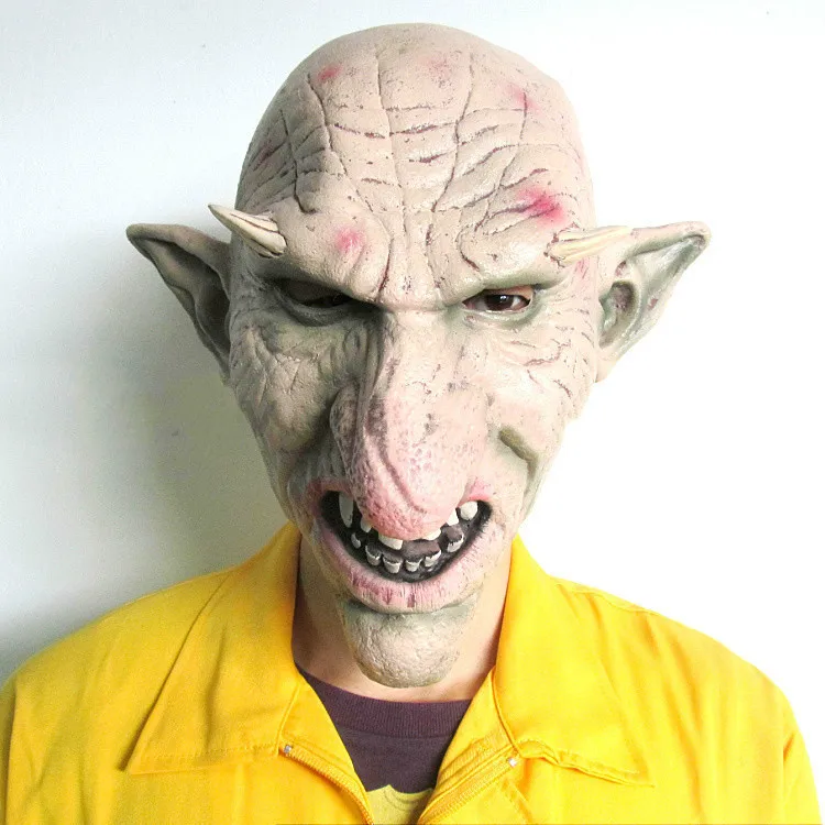 Goblins Kingdom Latex Hood Halloween Cosplay Animal Realistic Silcone Masks Terror Masquerade Aliens Mask In Party | Дом и сад