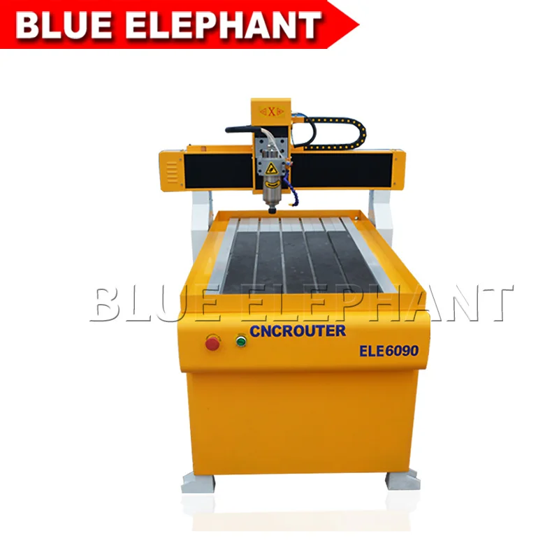 Недорогой Китайский деревообрабатывающий фрезерный станок с ЧПУ Blue Elephant 6090 3d