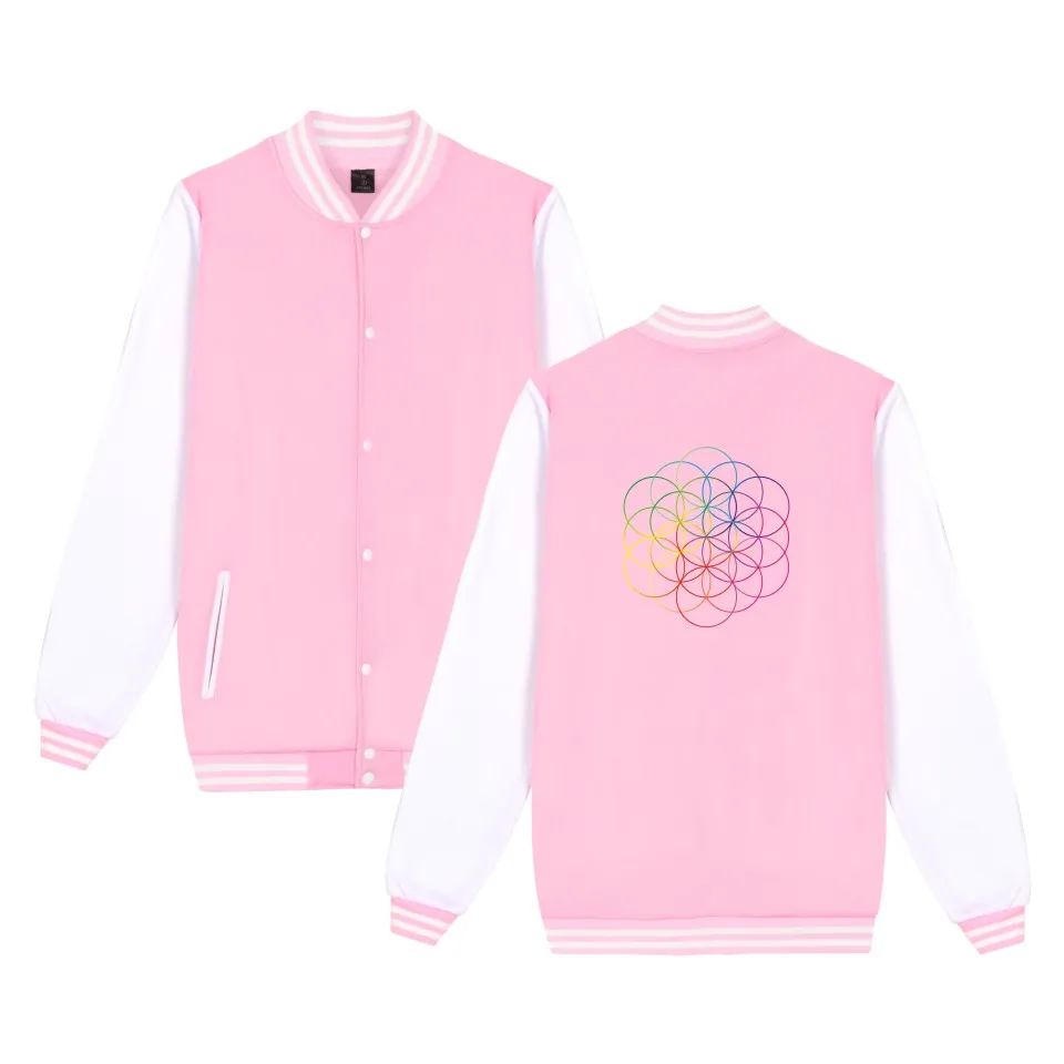 Бейсбольная куртка с музыкальной группой Coldplay модные стильные толстовки Мужская