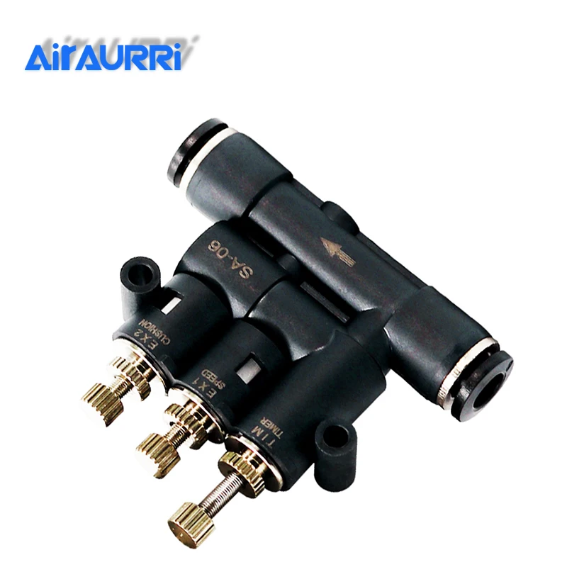 

External adjustable air cushion stroke with adjustable speed buffer cylinder pneumatic joint buffer time adjustable