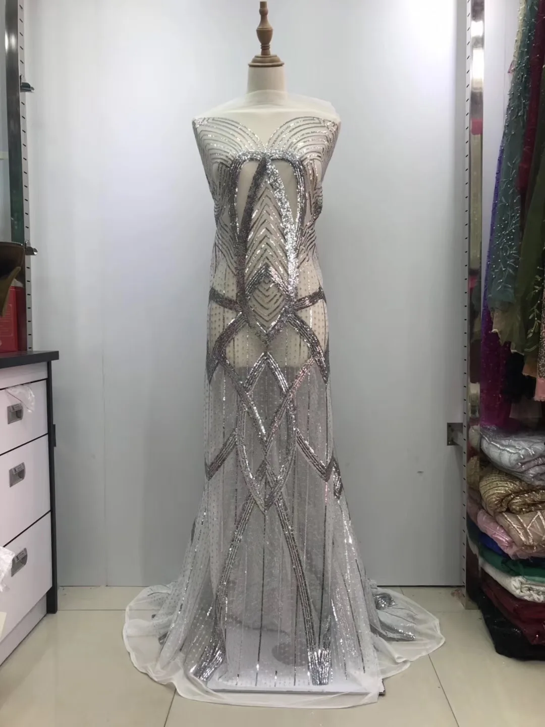 Новейшая Высококачественная африканская Тюлевая кружевная ткань 2018 3D