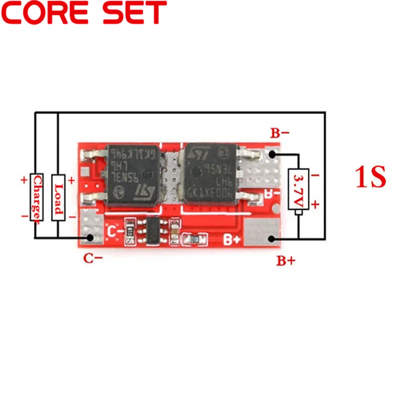 2 шт. 10A BMS 1S 4 V PCM PCB литий ионная зарядка зарядный модуль 18650 Lipo плата защиты
