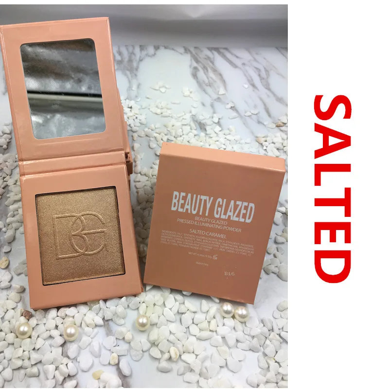 1 Одинарный Хайлайтер для макияжа блестки светящийся набор Iluminador Bronzer Контурирование пудрой Палетка хайлайтеров матовый цвет - Цвет: 1