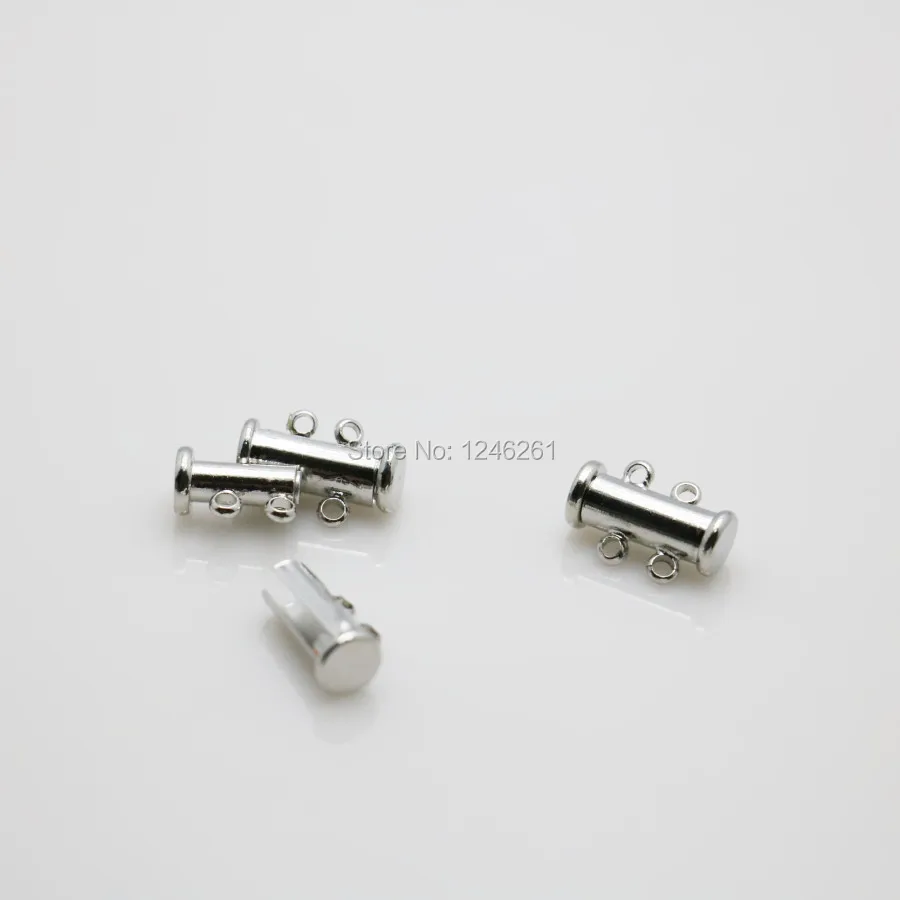 5 шт. обрабатывающие металлические детали застежка для ожерелья 2 ряда заглушка
