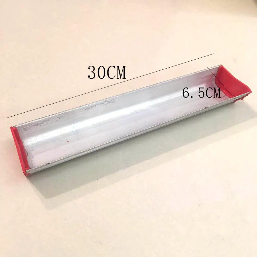 30CM 6-20 дюймов трафаретная печать алюминиевый сплав эмульсия совок Coater 15-50 см шелкография Размер скребковое покрытие пресс инструменты - Цвет: 30CM