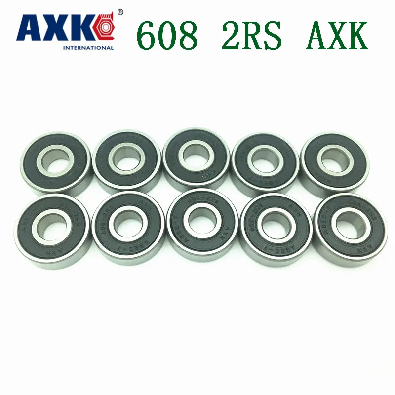 2021 Бесплатная доставка Axk 10 шт. 608-2rs(10 шт.) 8*22*7 мм Abec-7 скейтборд 608 2rs шаровой